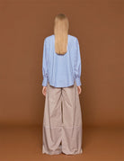 camicia over riga bianco blu - blufrida - camicia manica lunga