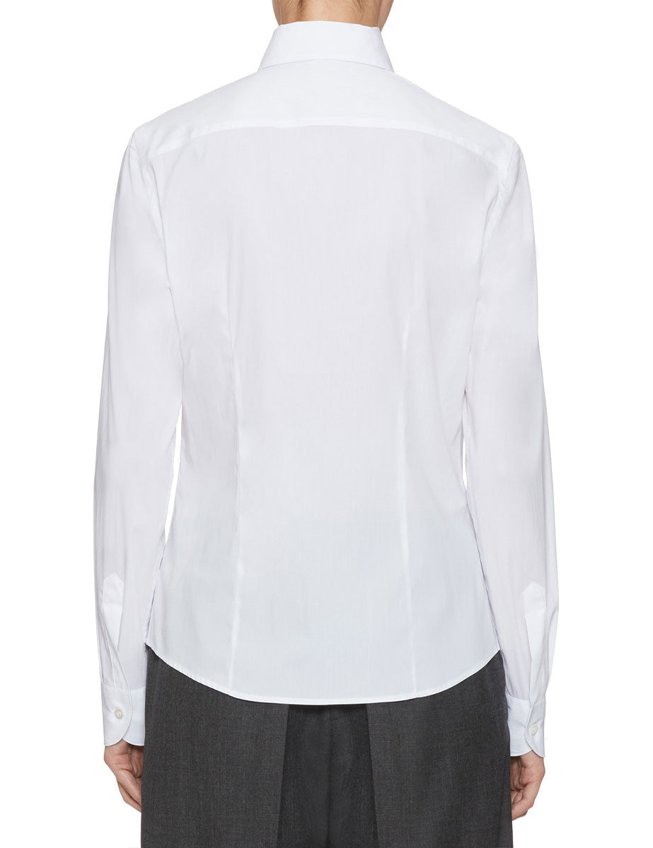 camicia pinces stretch bianco - mazzarelli - camicia manica lunga
