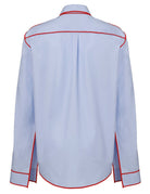 camicia piping fiocco rosso azzurro - jejia - camicia manica lunga