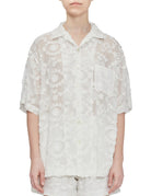 camicia pizzo panna - n21 alessandro dell'acqua - camicia manica corta