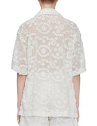 camicia pizzo panna - n21 alessandro dell'acqua - camicia manica corta