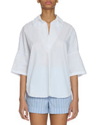 camicia popeline bianco ottico - Frida SRL