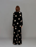 camicia print velvet nero - Frida SRL