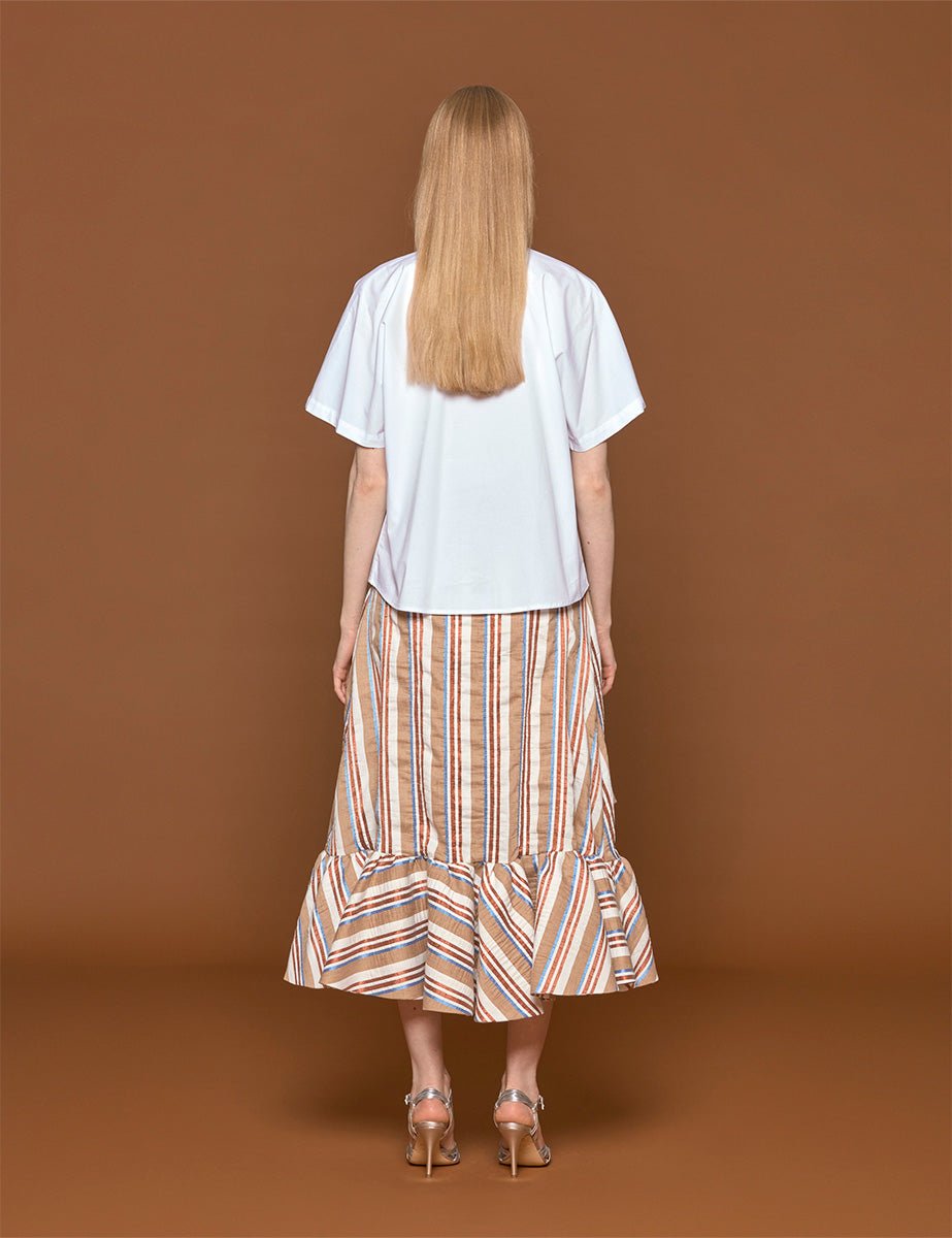 camicia ricamo scimmia bianco - stella jean - camicia manica corta