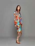 camicia stampa etnica multicolor - stella jean - camicia manica lunga