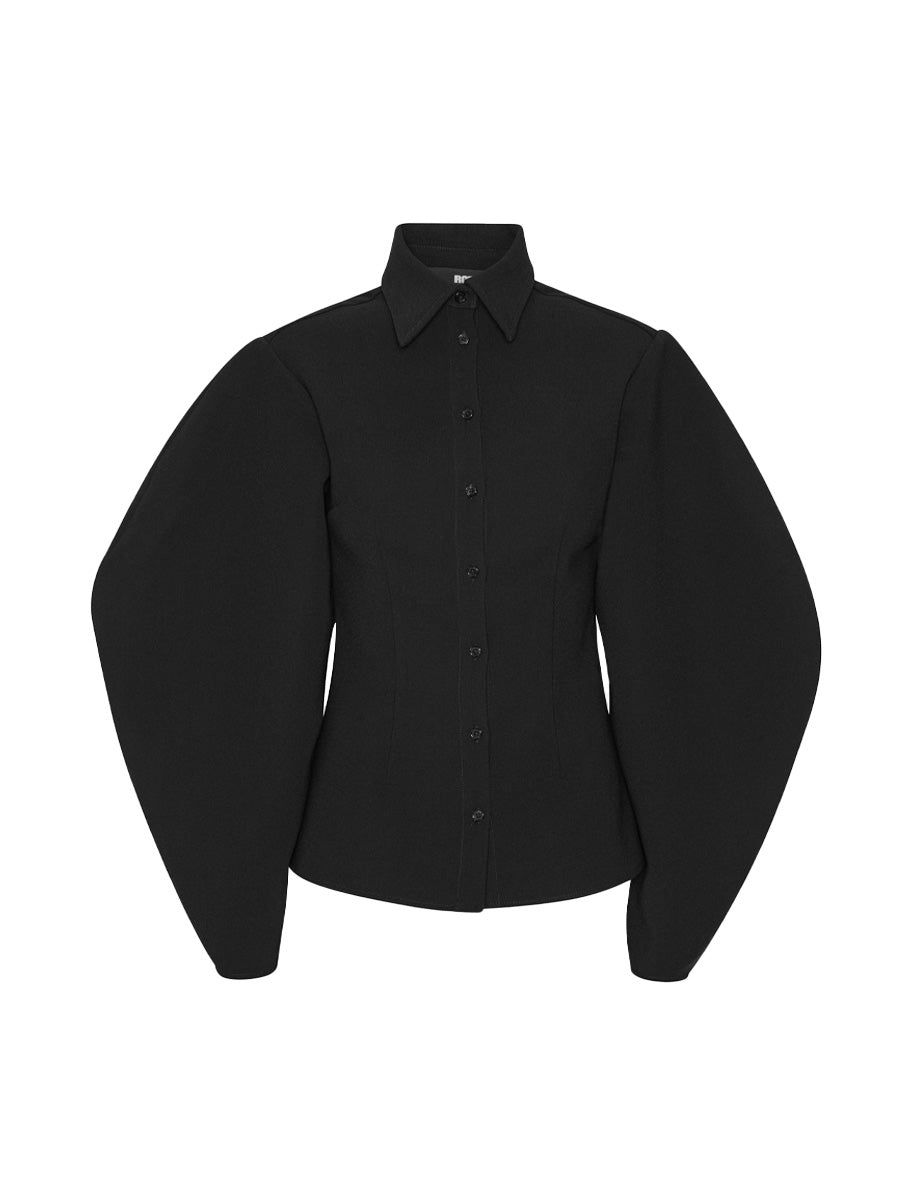 camicia suiting fit black - rotate - camicia manica lunga