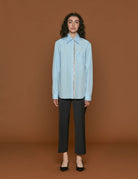 camicia swarovski azzurro - Frida SRL