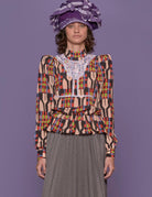 camicia vittoriana fantasia multicolor - Frida SRL
