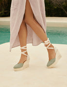 campesina zeppa sage - maneb� - sandalo tacco