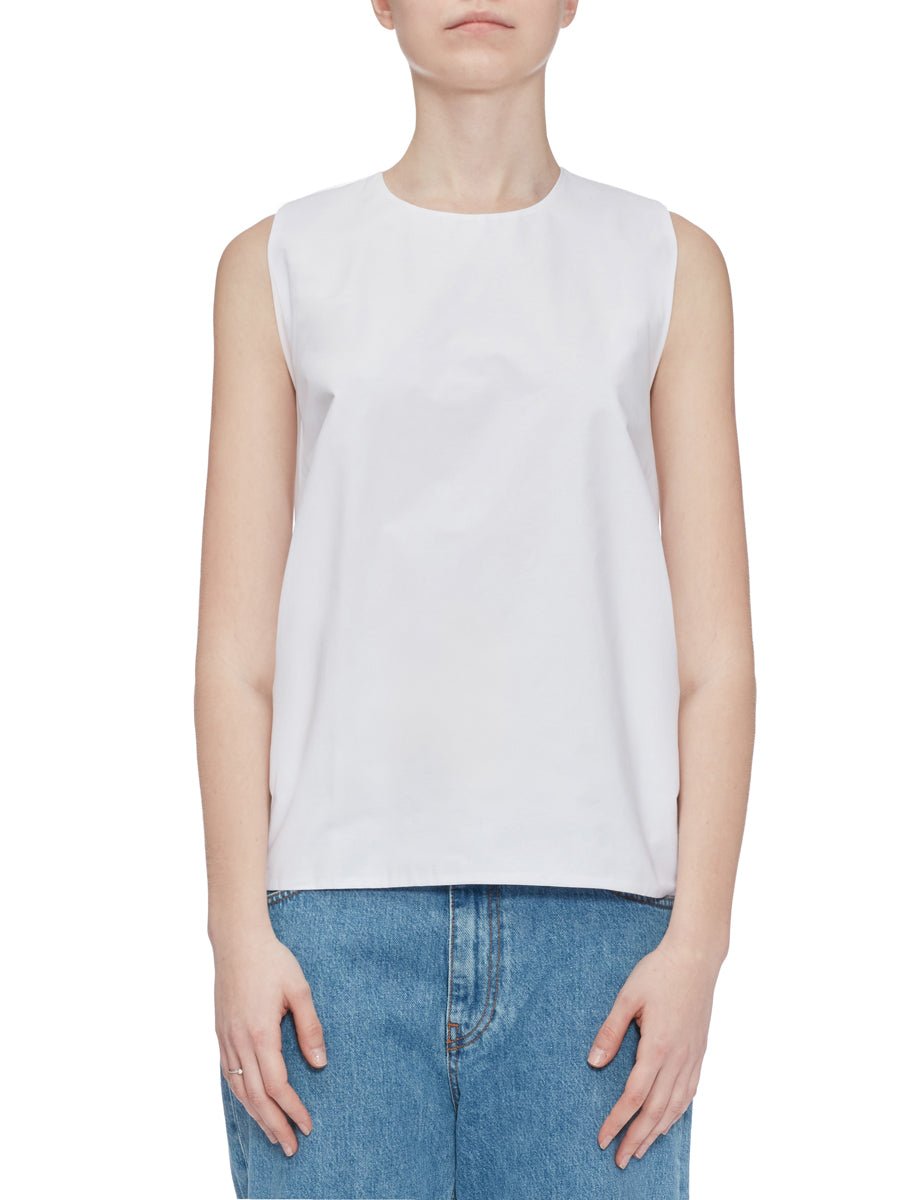 canotta fiocco back cotone bianco - n21 alessandro dell'acqua - canotta