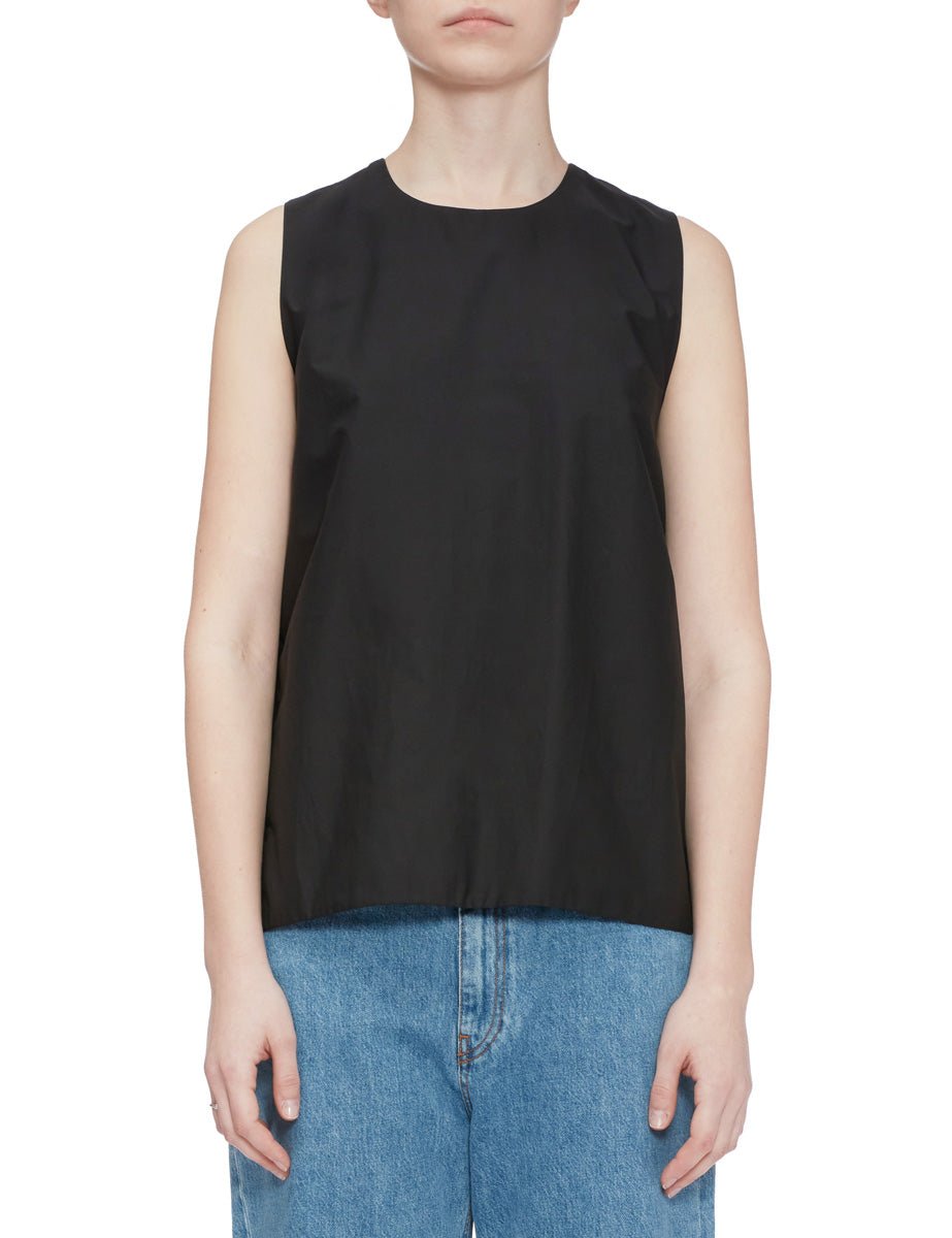 canotta fiocco back cotone nero - n21 alessandro dell'acqua - canotta