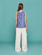 canotta garcone riga azzurro bianco - jejia - canotta