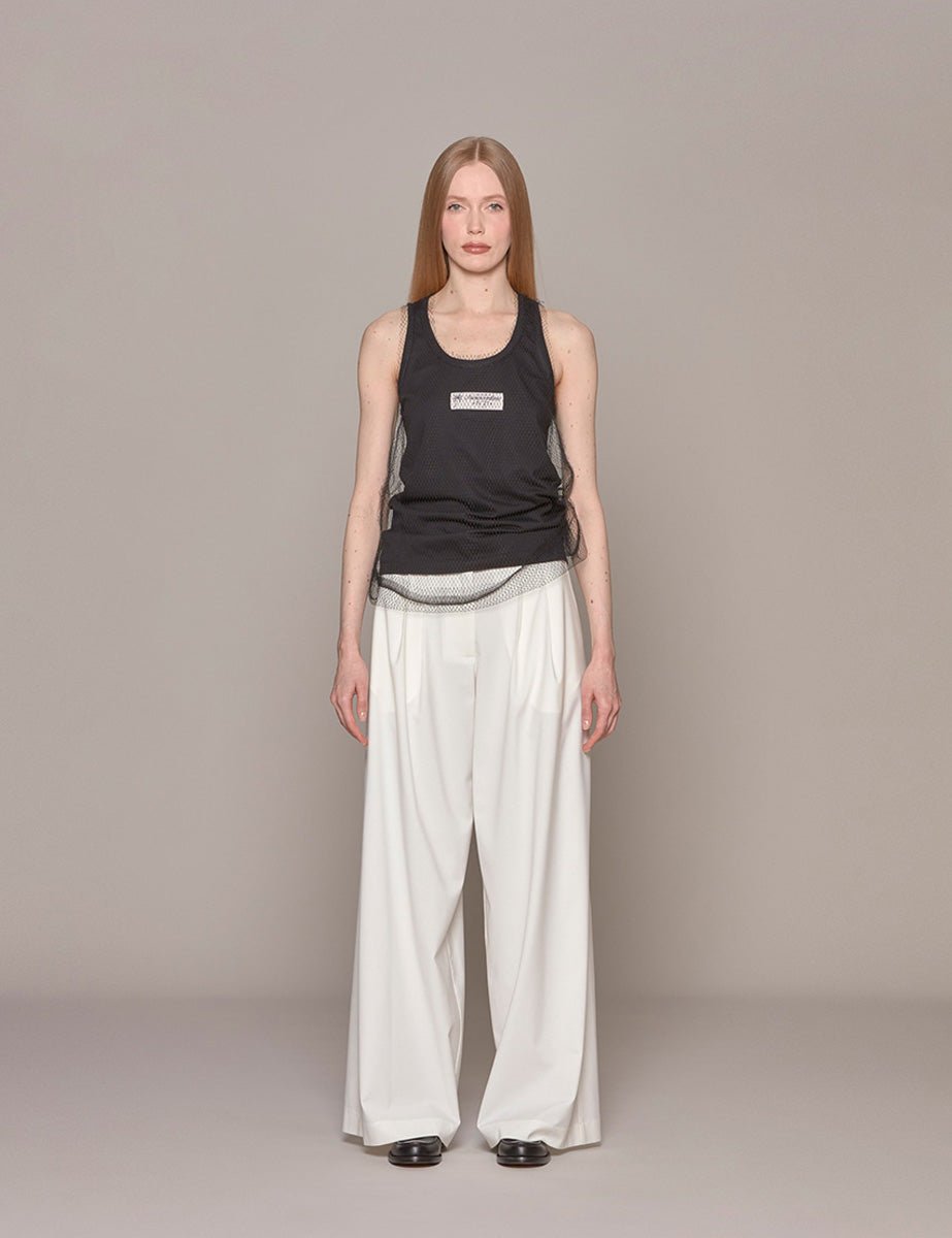 canotta jersey rete nero - n21 alessandro dell'acqua - canotta