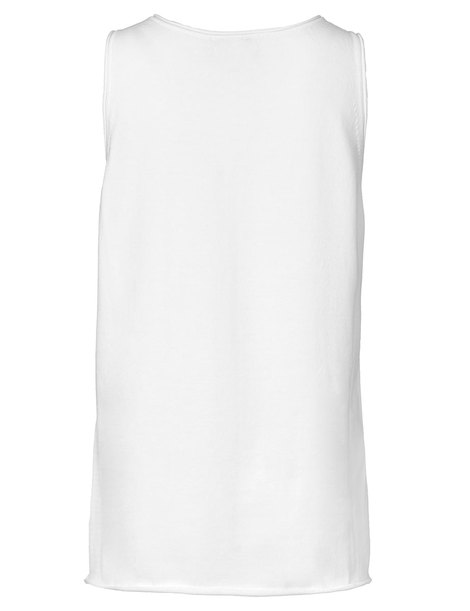 canotta maglia over cotone bianco - alpha - canotta