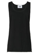 canotta maglia over cotone nero - Frida SRL