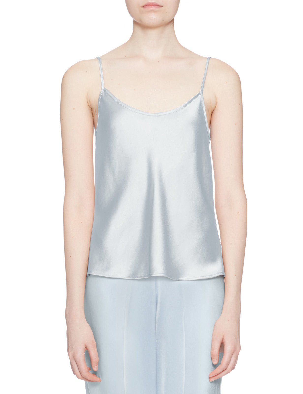 canotta spalline raso polvere - blufrida - canotta