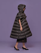 cappa piumino lunga nero - vivetta - stola