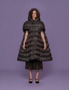 cappa piumino lunga nero - vivetta - stola