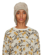 cappello angora lana cuciture a mano beige - yesey - cappello