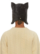 cappello angora lana gatto nero - yesey - cappello