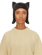 cappello angora lana gatto nero - yesey - cappello