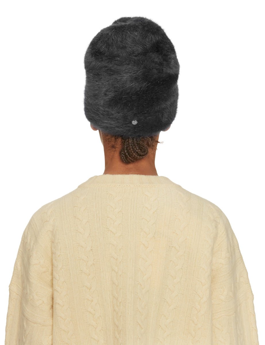 cappello angora lana nero - yesey - cappello