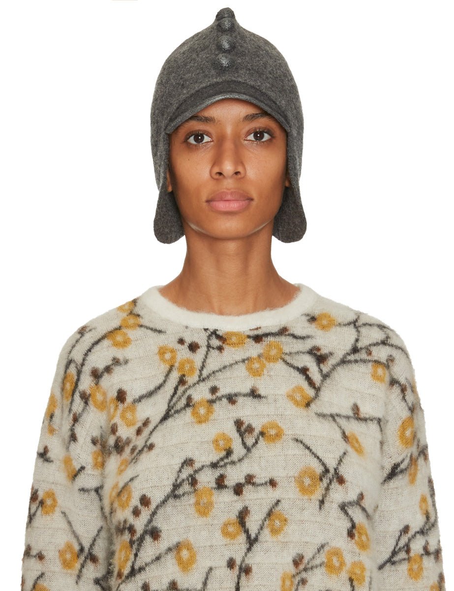 cappello lana metal klingon grigio melange - yesey - cappello