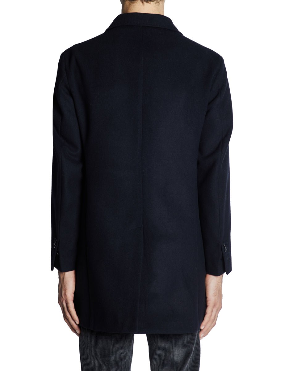 cappotto baronetto monopetto blu - blufrida - cappotto
