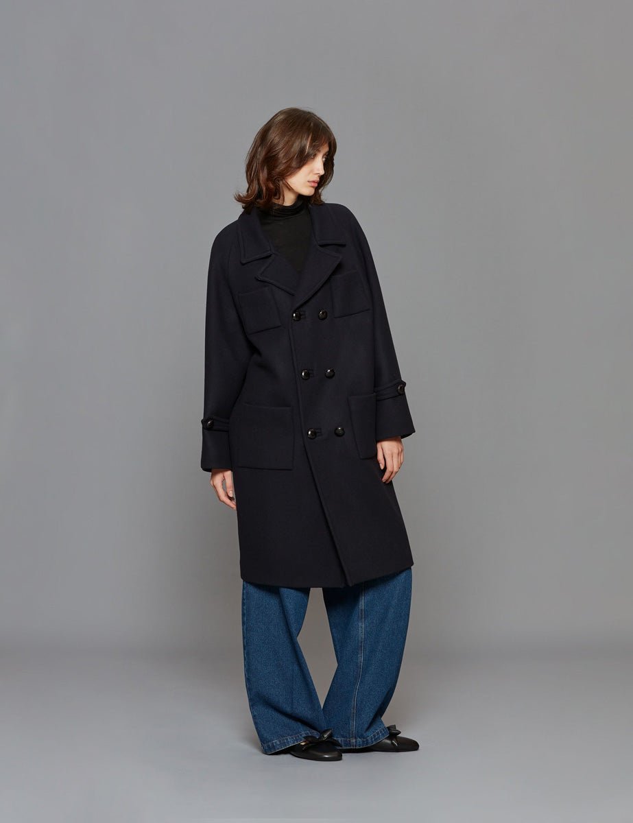 cappotto blu scuro - Frida SRL