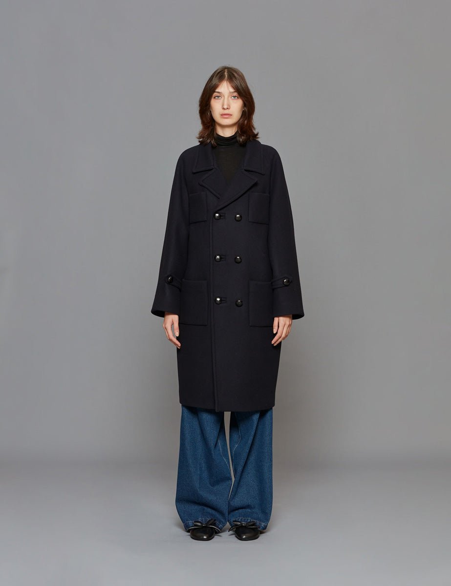 cappotto blu scuro - Frida SRL