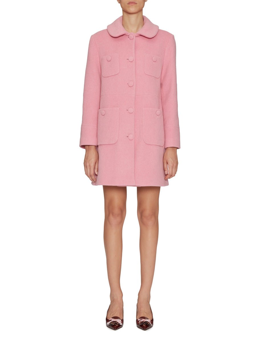 cappotto bon ton rosa - n21 alessandro dell'acqua - cappotto