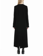 cappotto doppiopetto collo tondo nero - n21 alessandro dell'acqua - cappotto