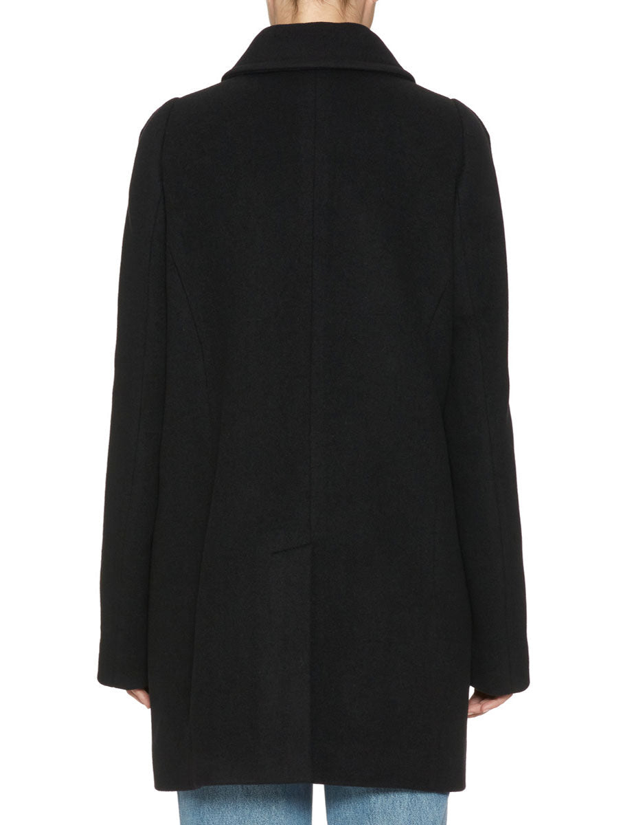 cappotto doppiopetto panno nero - n21 alessandro dell'acqua - cappotto