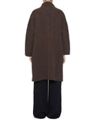 cappotto in maglia caffe - jei-o - cappotto