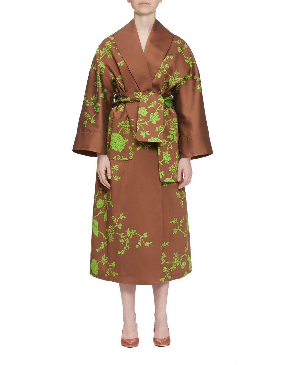 cappotto jasmine green flower - Frida SRL