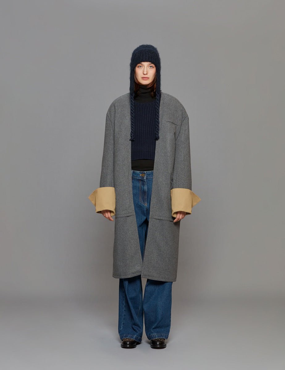 cappotto jhonatan dark grey - Frida SRL