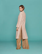 cappotto lino lurex petalo - forte forte - cappotto