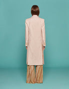 cappotto lino lurex petalo - forte forte - cappotto