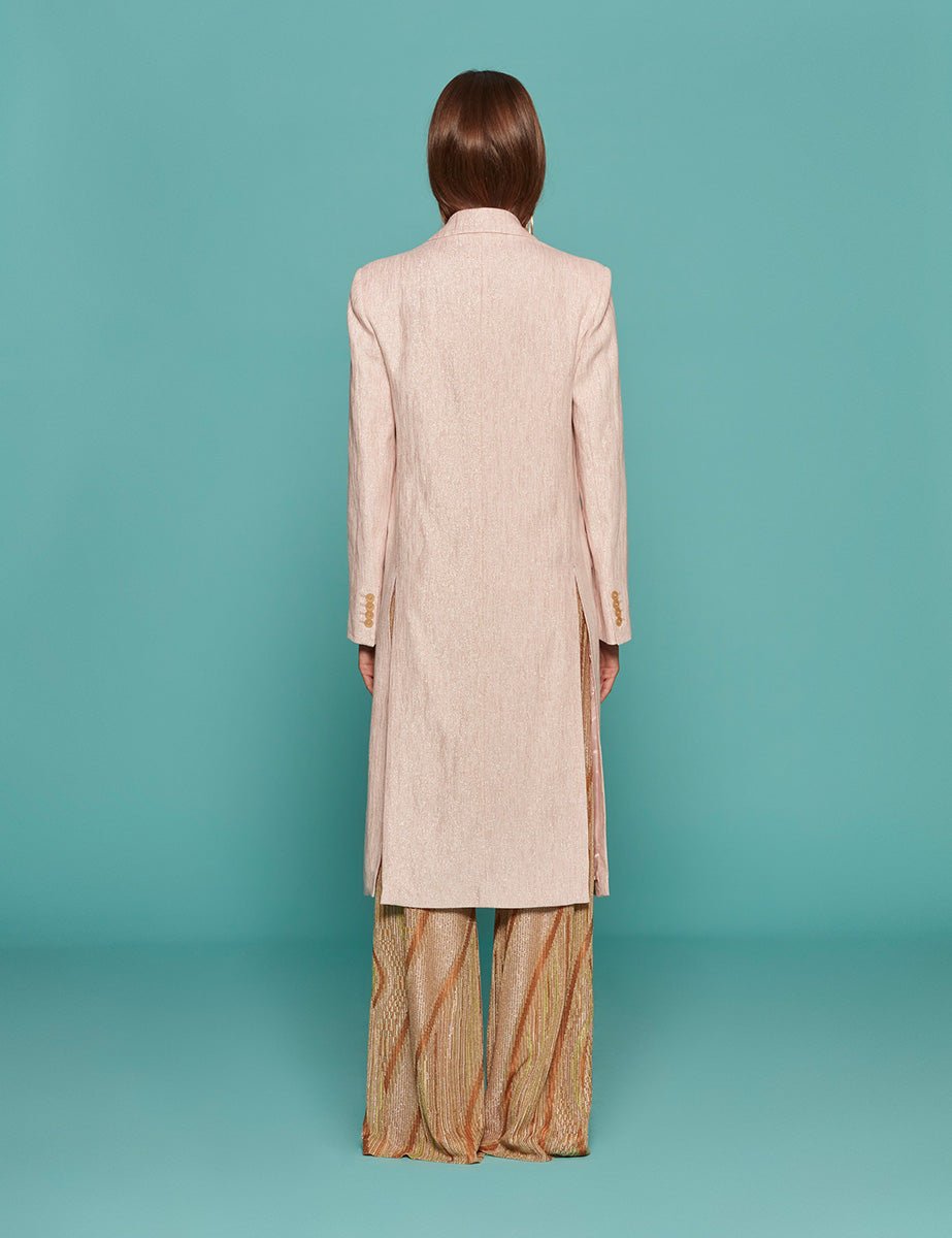 cappotto lino lurex petalo - forte forte - cappotto