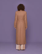 cappotto lungo slim cammello - vivetta - cappotto