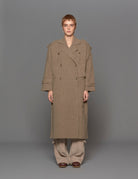 cappotto maglia doppiopetto noce - jei - o - cappotto