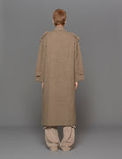 cappotto maglia doppiopetto noce - jei - o - cappotto