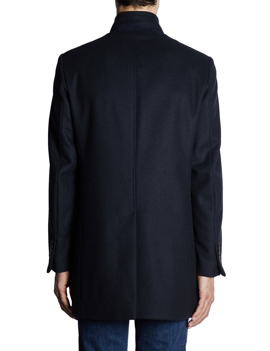 cappotto monopetto panno blu - blufrida - cappotto