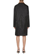 cappotto nylon collo strass nero - Frida SRL