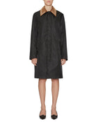 cappotto nylon collo strass nero - Frida SRL