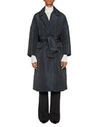 cappotto ovatta over blu notte - co.go - cappotto