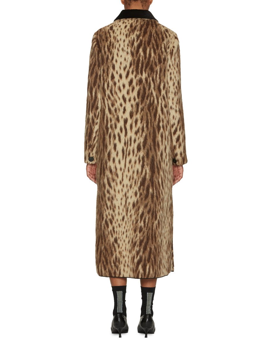 cappotto over leopardo beige - forte forte - cappotto