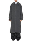 cappotto over monopetto grigio melange - n21 alessandro dell'acqua - cappotto