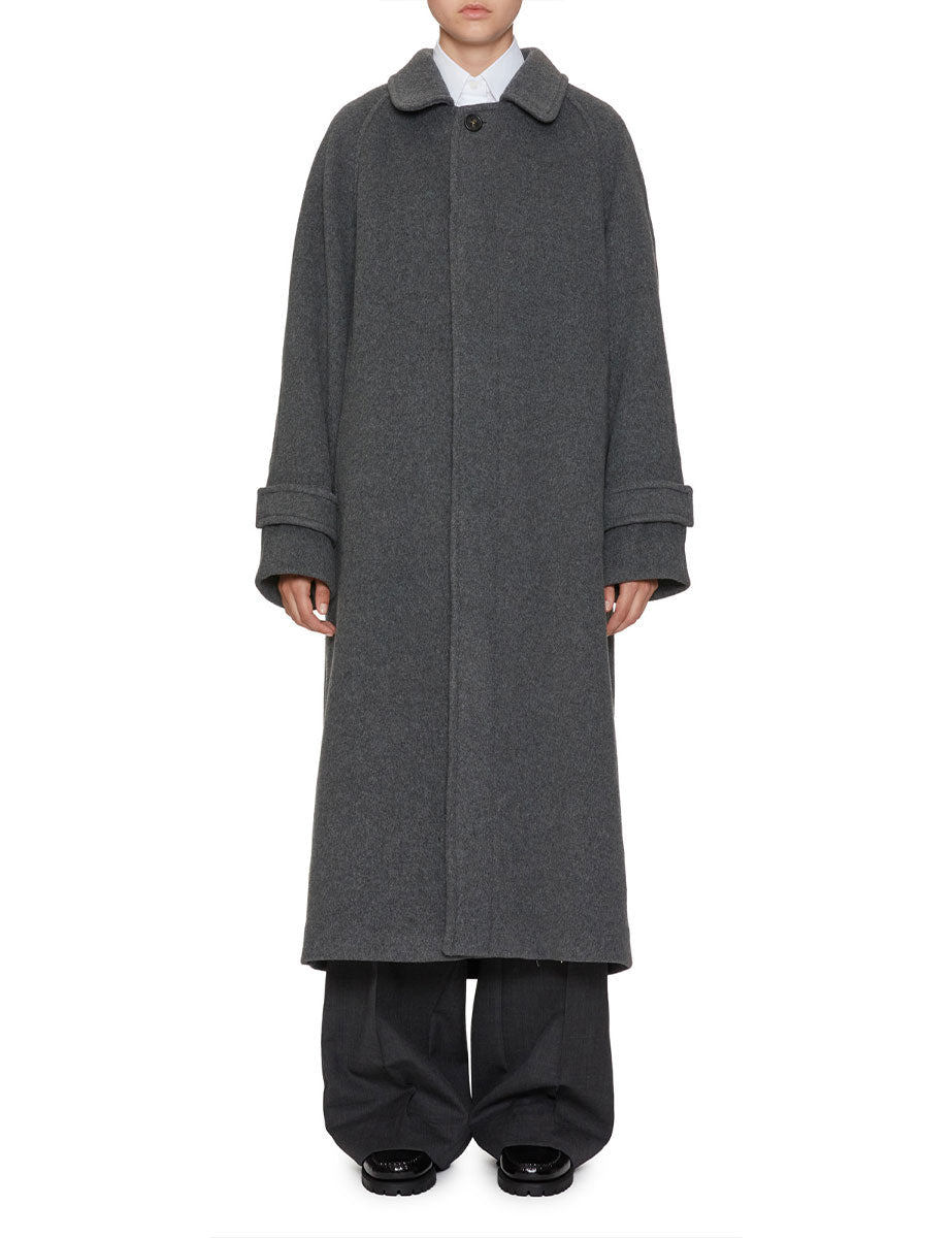 cappotto over monopetto grigio melange - n21 alessandro dell'acqua - cappotto