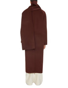 cappotto over sciarpa cioccolato - beatrice b - cappotto